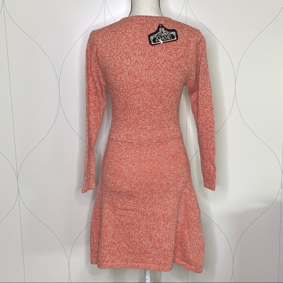 NWT Angie Heather Knit Sweater Dress Clay M - Picture 4 of 8